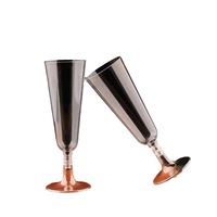 Gobelets à champagne et à vin jetables en plastique, changeant de couleur, design moderne et minimaliste, pour boissons