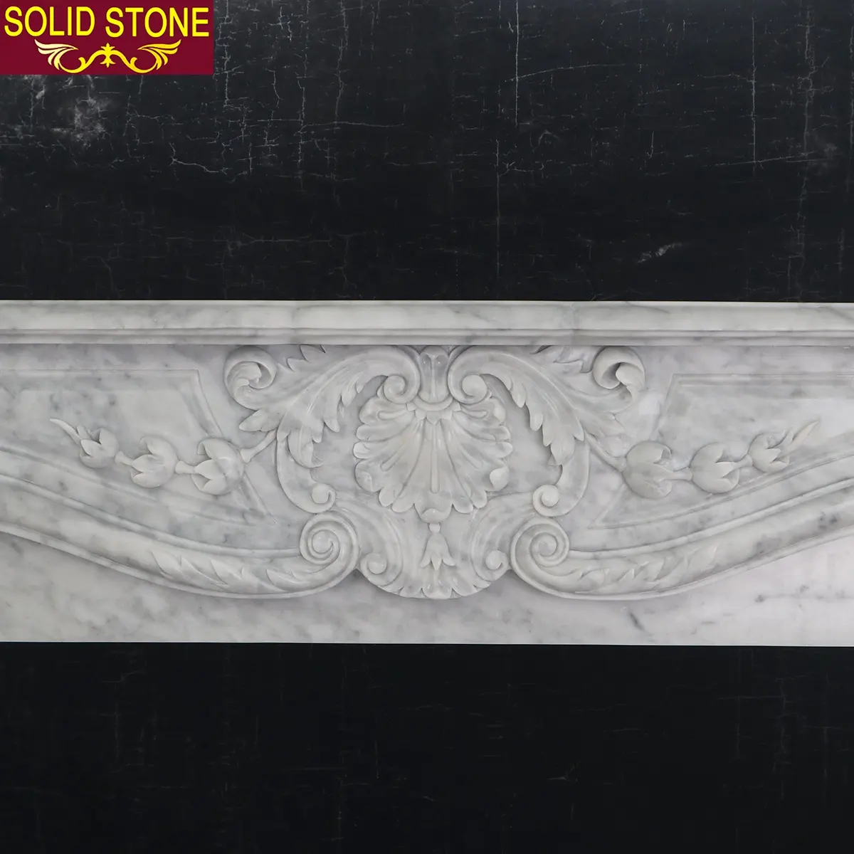 Nhà Máy bán hàng trực tiếp Tay Chạm Khắc thiết kế cổ điển mantel đánh bóng Carrara bằng đá cẩm thạch trắng lò sưởi Surround