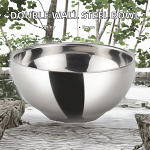 ชามโลหะขัดเงา ชามสแตนเลสคุณภาพพรีเมียมสำหรับเสิร์ฟและผสมอาหาร เพื่อการรับประทานอาหารอย่างหรูหราและครัวทันสมัย - Product Image 2