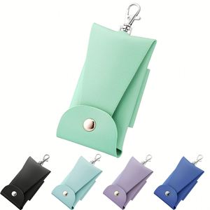 Estuche para Llaves de Cuero PU con Carrete Retráctil para Estudiantes de Primaria, Botones Magnéticos, Se Ajusta a la Correa del Hombro de la Mochila Escolar - Product Image 1