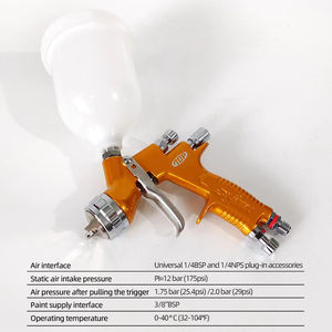 ปืนพ่นสี dnmk โปร TE20พ่นสีปืนพ่น1.<span class=keywords><strong>3</strong></span>มม. พร้อมถ้วยผสมน้ำใช้แอร์บรัชสำหรับรถยนต์ - Product Image 4