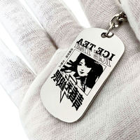 Logotipo personalizado sublimación en blanco Metal nombre de la mascota ID código QR Etiqueta de perro para grabar collar etiquetas de perro de acero inoxidable