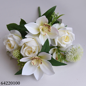 10 Pezzi di <span class=keywords><strong>Rose</strong></span> Huilan <span class=keywords><strong>Profumate</strong></span> Artificiali in Tessuto, Stile Moderno, Fatte a Mano, per Decorazioni Casa, Matrimoni, Lauree, Natale e Festività - Product Image 3