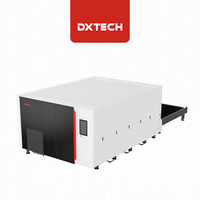 Machine de découpe laser à fibre pour tôles et tubes, avec table de travail entièrement couvrante, écologique et plus sûre, 1500W 3000W, refroidie par eau