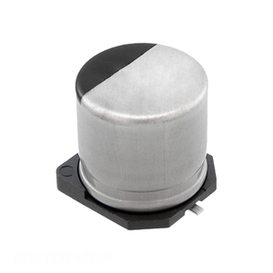 ตัวแทนจำหน่ายอย่างเป็นทางการ ตัวเก็บประจุแบบติดบนพื้นผิว EEE-TC1E471UP CAP ALUM 470UF 20% 25V SMD 470 uF - Product Image 1