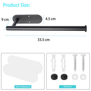 Portarrollos de papel higiénico de acero inoxidable 304 debajo del Gabinete Portarrollos de papel autoadhesivo - Product Image 6