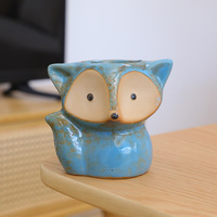 Jardinière en céramique animale mignonne Petit pot succulent Pot de plantes en forme de dessin animé pour Mini plantes Fleur Cactus