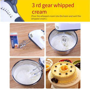 Wholesale Cordless Home Handheld <b>Blender</b> <b>Mixer</b> Ejector Button Dough Hook Beater with Plastic Housing - Product Image 6