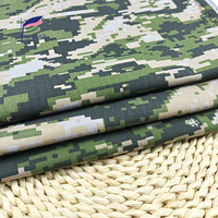 Tissu tissé camouflage imperméable à carreaux imprimé 65% polyester 35% coton, poids moyen, pour veste, chemise, casquette, vêtement