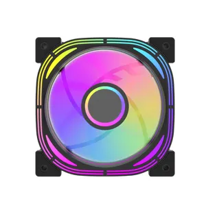 Darkflash Infinity 24 PRO A-RGB 12 см, управление rgb, изменение цвета, светодиодная симфония, охлаждение, бесшумный Компьютерный Вентилятор