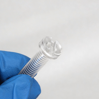 Vis à tête fraisée en polycarbonate M2 M3 M4 M5 M6 M8 M10, vis de machine en plastique