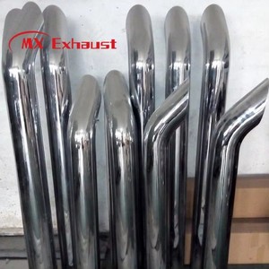 Embout d'échappement diesel chromé en acier inoxydable poli, <span class=keywords><strong>coupe</strong></span> biseautée, personnalisable - Product Image 5