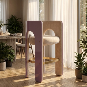 <span class=keywords><strong>Tabouret</strong></span> de bar moderne minimaliste en bois massif pour maisons de luxe, villas, îlots de <span class=keywords><strong>cuisine</strong></span>, comptoirs de bar, cafés - Product Image 4