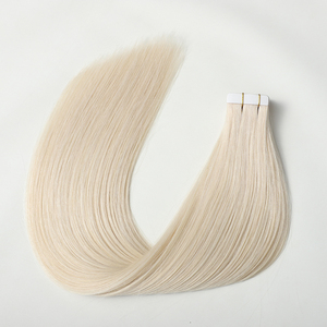 Wholesale Top Quality Premium 100% Virgin Tape in Human Hair Extensions <strong>Blonde</strong> Raw Donating European Invisible Min Tape in Weft - Product Image 6