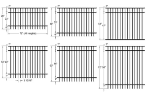 Wholesale Custom Ornamental Modern <strong>Wrought</strong> <strong>Iron</strong> Zinc Steel Tubular Fence For Garden Fence - Product Image 4