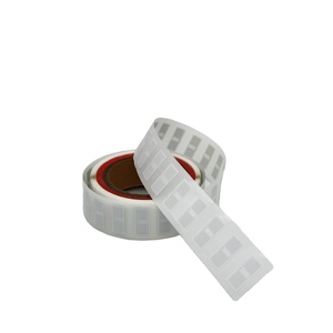 Étiquette adhésive en papier couché 860-960 MHz 50x50mm RFID UHF pour bijoux, autocollant UHF avec <span class=keywords><strong>puce</strong></span> U9 pour la sécurité alimentaire - Product Image 4