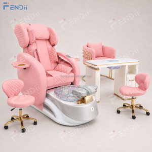 Fauteuil de pédicure confortable et moderne pour salon de manucure avec bassin pour les pieds - Product Image 2