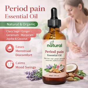 Mezcla de Aceites Esenciales Calmantes, Relajantes y Cálidos para el Cuidado Menstrual, Alivio de Cólicos y Dolores Menstruales para Mujeres - Product Image 1