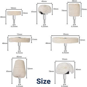 7 قطع-مجموعة 45 مجموعة من الكرتون وسادة تلميع عجلة تلميع سيارة تلميع منصات التلميع الملمع مجموعة الحفر - Product Image 3