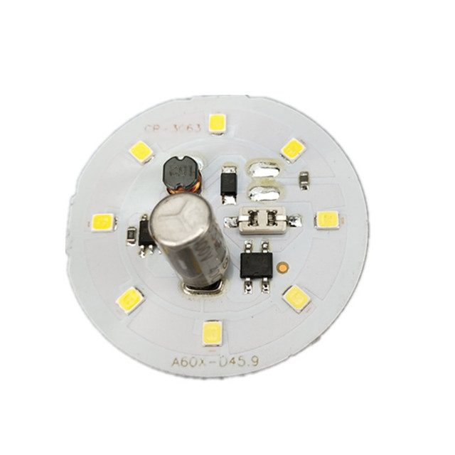 Hot  Sales 2835 7w AC220V  100lm/w 8leds Dob Led Pcb Board