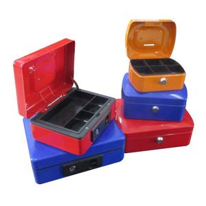 उच्च गुणवत्ता वाला सस्ता नकद नकदी सुरक्षित बॉक्स मनी ट्रे और सुरक्षित लॉक, पोर्टेबल सस्ती कीमत टिकाऊ इस्पात नकदी सुरक्षित - Product Image 3