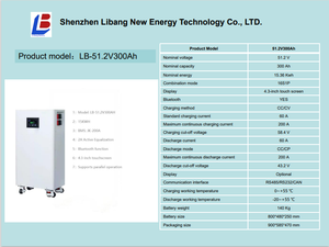 Sistema de Almacenamiento de Energía Solar para el Hogar de 51.2V 314Ah 16kWh con Batería LiFePO4, con Ruedas y Pantalla - Product Image 5