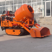 Mini Bétonnière Hydraulique Autocargante sur Chenilles 350L en Promotion – Malaxeur à Ciment Portable sur Chenilles en Stock – Vente Directe Usine