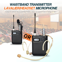 AD4D Système de microphone dynamique de scène professionnel portable KSM8 AXT10 Casque Lavalier UHF True Diversity Sans fil en métal