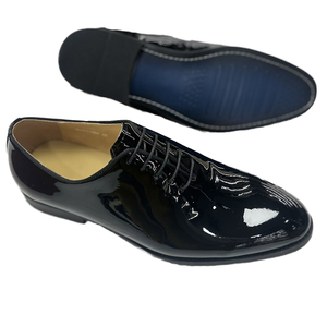 Men's Business Patent Leather Lace-up High-end Handmade <b>Shoes</b> with Rubber Outsole for Spring Summer Autumn Winter - Product Image 4