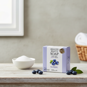 White Mica Beauty <b>Soap</b> Blueberry Fragrance - Product Image 3