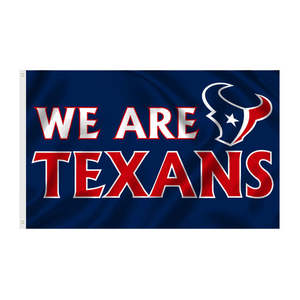 Entrega rápida personalizada 3X5FT Factory Club Sports Banners Team Custom American Football Flags para NFL <span class=keywords><strong>HOUSTON</strong></span> TEXANS - Product Image 1