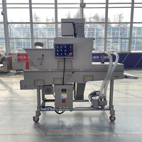 Tunnel de refroidissement alimentaire, petite machine automatique de table pour le glaçage de biscuits, de dattes et de chocolat