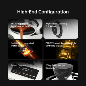 Máquina de Espresso Semiautomática Todo en Uno con Cabezal de Acero Inoxidable de 64 mm y 12 Bares, Integrada para Hotel y Auto, Modelo MC-18 MDK - Product Image 6