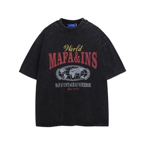 เสื้อยืดแขนสั้นยูนิเซ็กส์สไตล์อเมริกันวินเทจ ผ้าฝ้าย 100% ล้างสีแล้ว พิมพ์ลาย 3 มิติ ทรงปกติ สตรีทแวร์ สำหรับฤดูร้อน สไตล์เรโทรลำลอง - Product Image 2