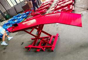 Tavolo Elevatore Idraulico a Forbice da 1000 Libbre, Blu, Strumento per Veicoli e Motociclette - Product Image 5