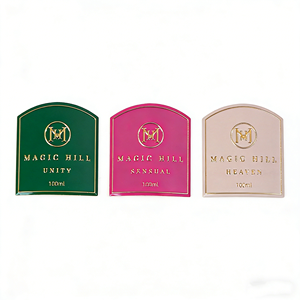 Etiqueta Metálica Adhesiva Personalizada para Botellas de Aluminio, Etiqueta Metálica en Relieve, Etiqueta para Perfume, Etiqueta para Vino - Product Image 1