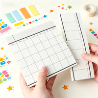 DOMIKEE Bloc-notes de bureau classique format poche pour étudiants, papeterie scolaire et de bureau, 100 feuilles à feuilles mobiles pour écrire des notes