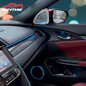 Tweeter Giratorio Rhythm 4D de Alta Gama para Honda Civic de 10ª Generación 2016-2021 con Luz Ambiental Multimodo - Product Image 1