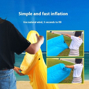 Canapé-lit gonflable portable canapé d'air pliable léger avec massage pour camping en plein air et salon de <span class=keywords><strong>plage</strong></span> en intérieur - Product Image 4