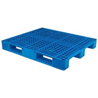 Palette en plastique HDPE à 9 pattes, entrée 4 voies, 1200x1000x140mm, pour usage industriel, recyclable, pour stockage en entrepôt, logistique et transport