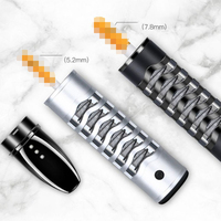 Nouveau Briquet Électronique Métallique 2024 avec Collecteur de Cendres USB – Formats Slim et Standard – Cadeaux d'Affaires – Logo Personnalisé