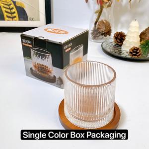 Cajas con logotipo personalizado, alivio de descompresión, vaso de cristal en relieve, vaso de <span class=keywords><strong>Whisky</strong></span> giratorio, juegos de gafas con Base de madera - Product Image 6