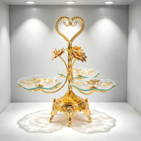 Europese stijl glas keramiek milieuvriendelijke lichte luxe stijl gedroogde fruitplaat high-end woonkamer woondecoratie creatief