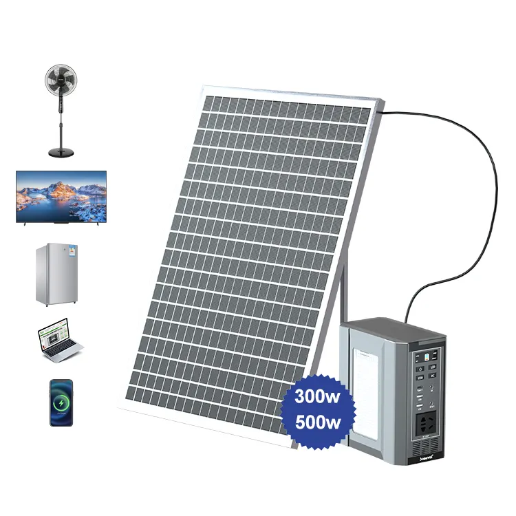 En iyi fiyat 300w 500w kamp ev kullanımı acil istasyonu 400wh açık güneş taşınabilir güç istasyonu lifepo4 lityum pil