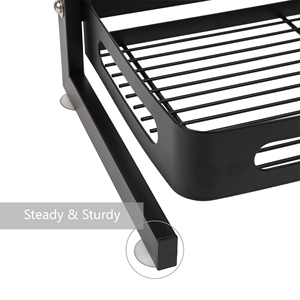 2 nivel de servicio pesado de organizador de cocina estantes condimento Almacenamiento de titular de Spice Rack con ganchos - Product Image 4