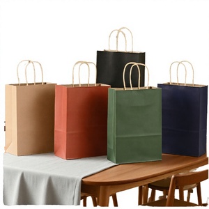 Bolsas de Compra de Papel Kraft Rojo Vino Personalizadas, Biodegradables, con Asas, Impresión Digital, Cinta, 26*12*31.5cm, para Ropa y Centros Comerciales - Product Image 2