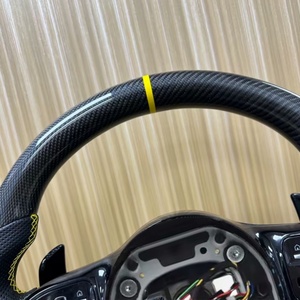 Volante de Fibra de Carbono para Automóvil, Piezas de Auto en Oferta para <span class=keywords><strong>Mercedes</strong></span> <span class=keywords><strong>Benz</strong></span> C63 E63 W212 W205 W204 W213 2012-2021 C257 AMG - Product Image 3