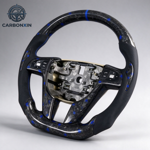 Volant en cuir forgé OEM avec LED et fibre de carbone, design sportif et couleurs personnalisables pour Pontiac G6 G8 2005-2009 - Product Image 5