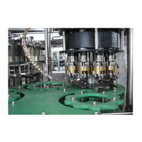 Machine de remplissage automatique pour petites usines de boissons, jus de fruits, bière, cola, soda, eau gazeuse, boissons énergisantes, huile, en bouteilles PET et en verre
