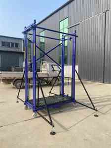 Kerekan perancah listrik dapat dilipat 500kg pengendali jarak jauh bersertifikasi <span class=keywords><strong>CE</strong></span> tinggi 2-13m - Product Image 2